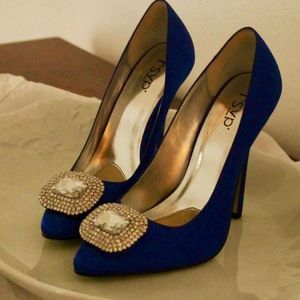 RSVP Royal Blue Rhinestone Stilettos Bridal